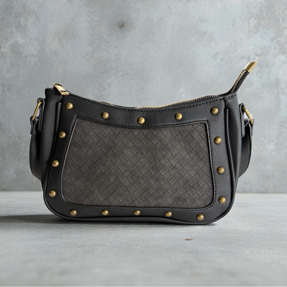 Rein & Bridle Black Faux Leather Shoulder Purse